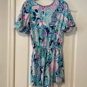 Lilly Pulitzer Romper with balloon sleeves